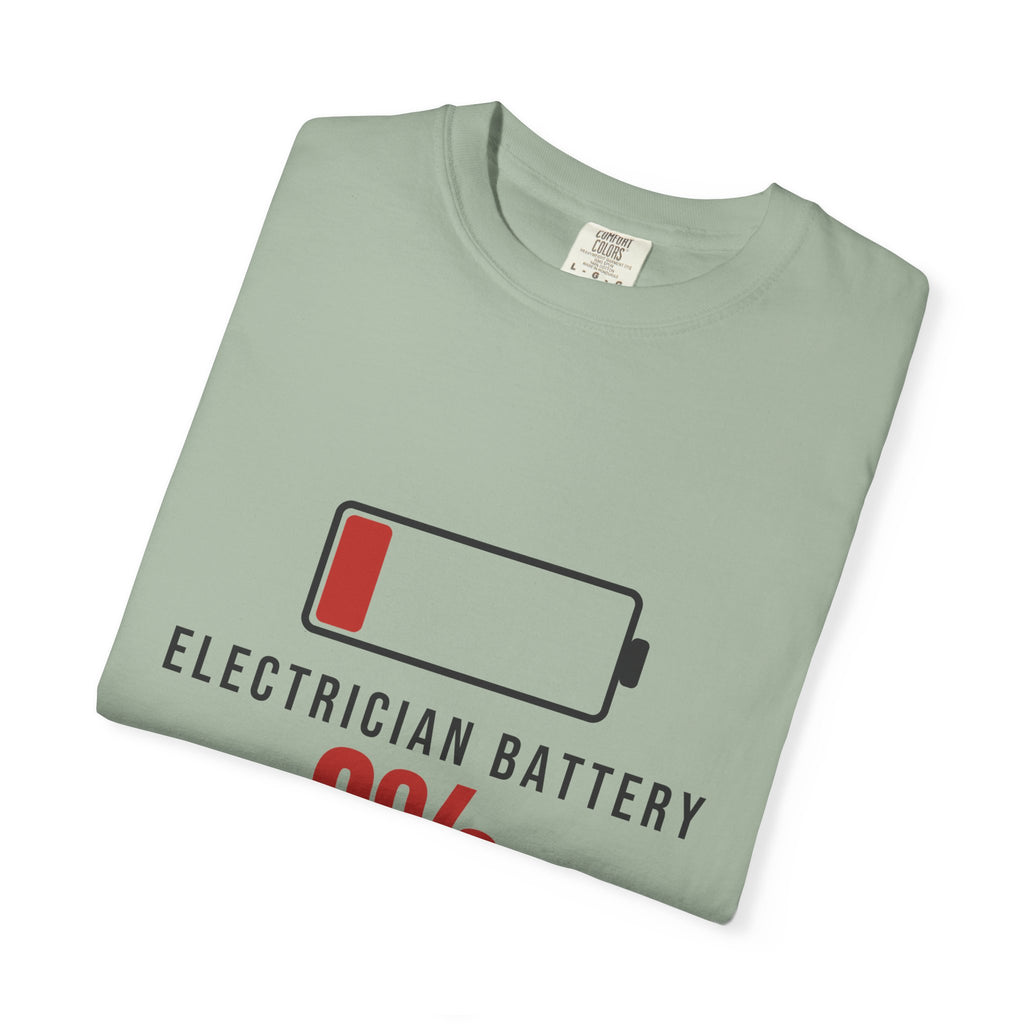 Electrician Battery Funny T-Shirt | Soft Unisex Tee | Sarcastic Gift