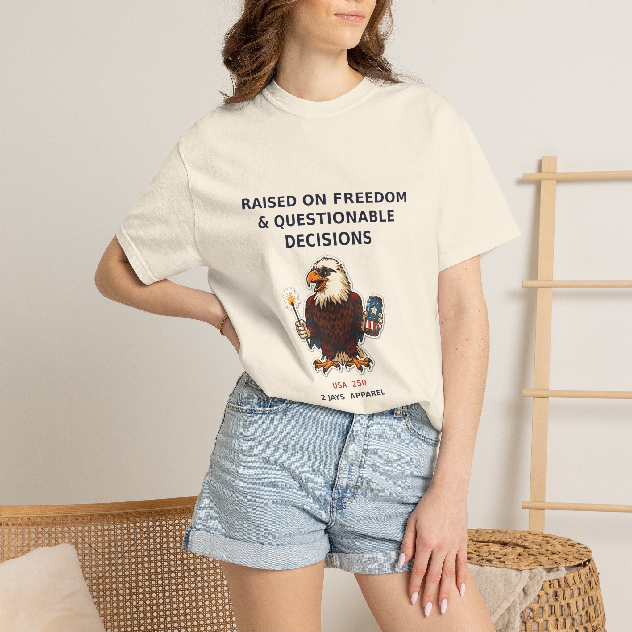 Feral By Founding — Funny Patriotic USA 250 Tee