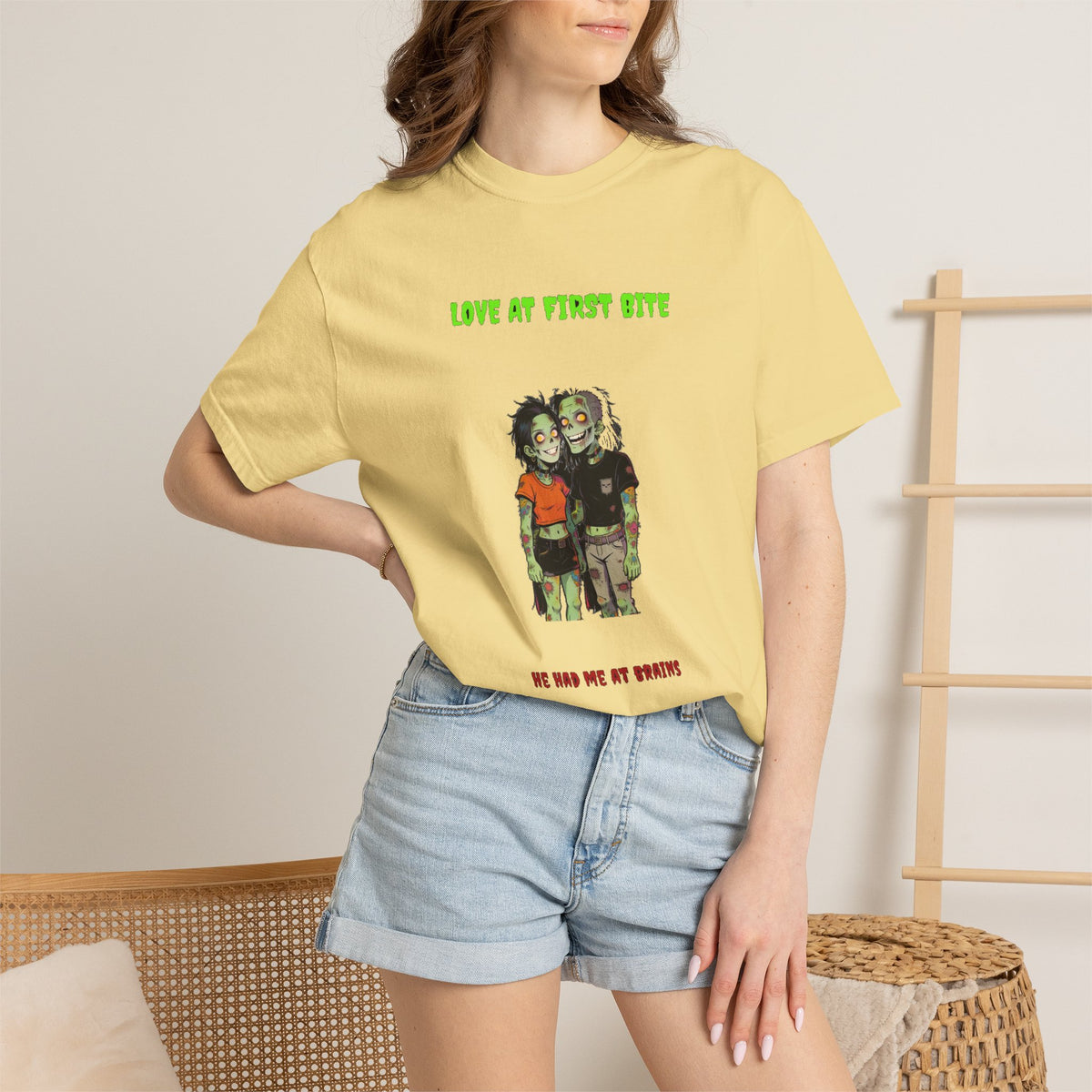 🧟❤️ Zombie Couple — LOVE AT FIRST BITE — "he had me at brains"