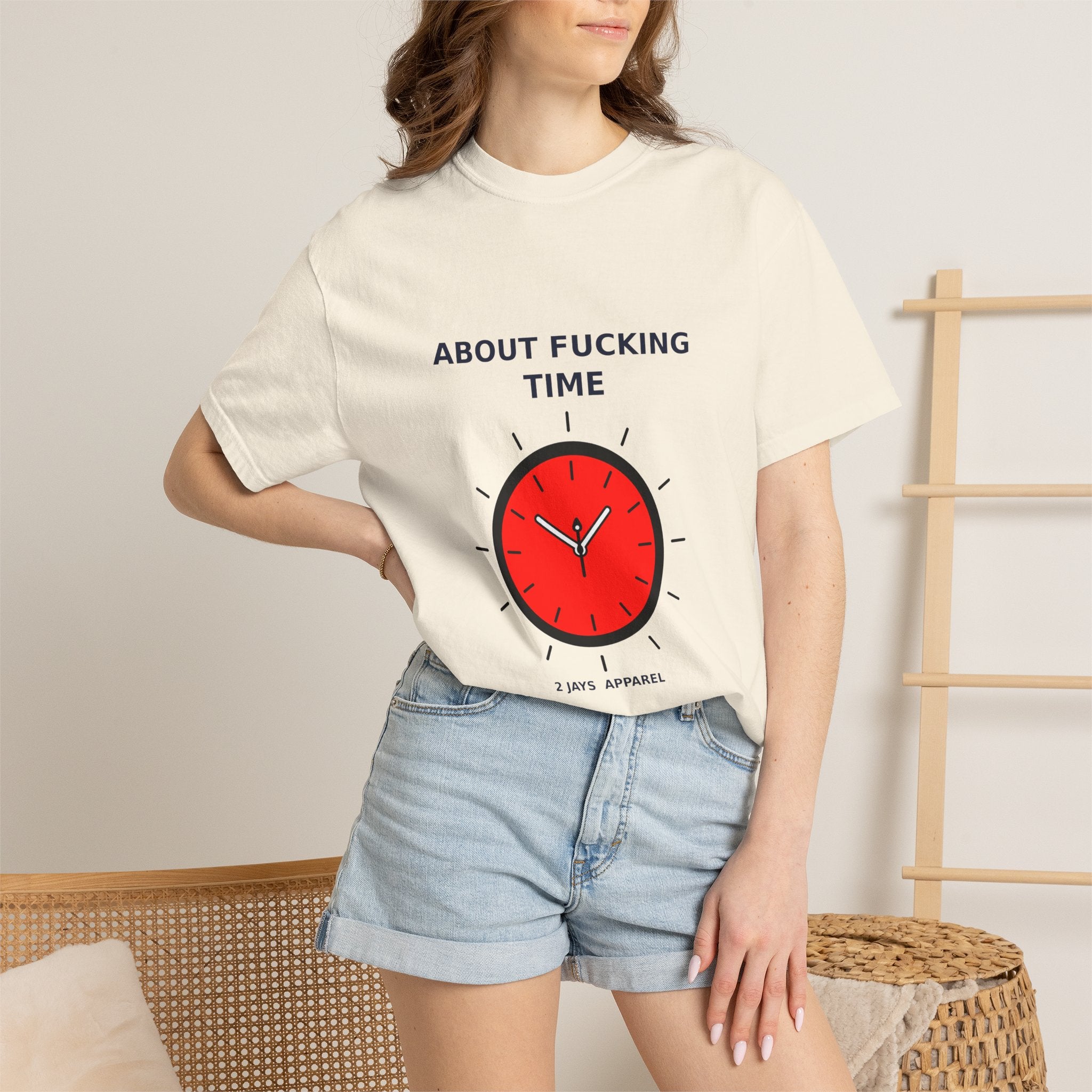 About Fucking Time — Funny Adult Humor Tee (18+)