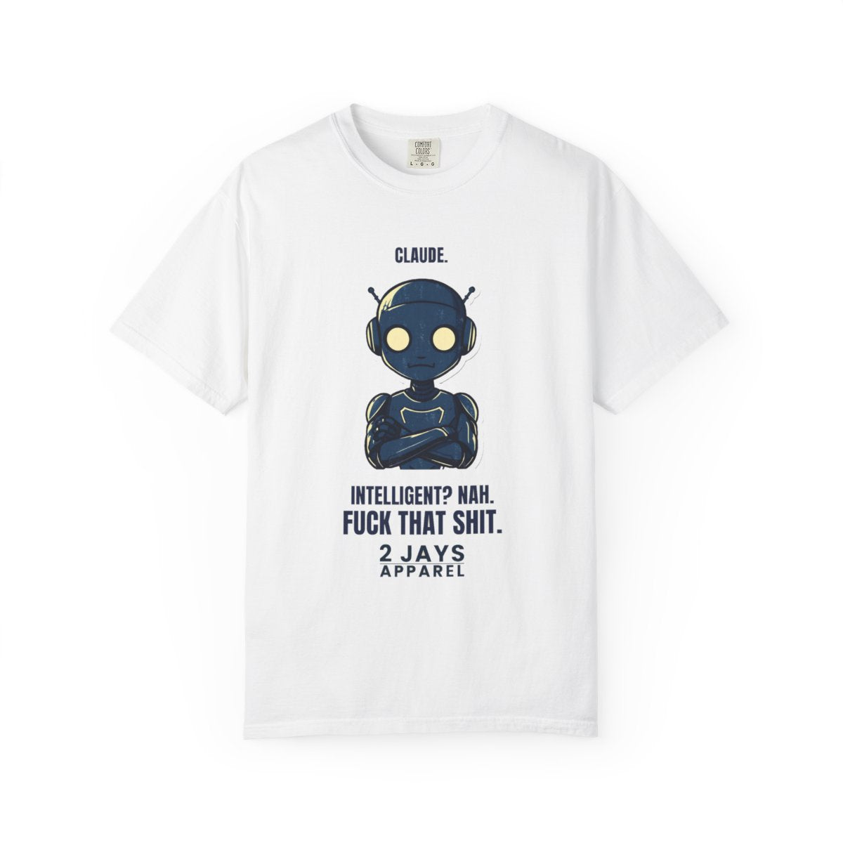 Claude Nah — white tee