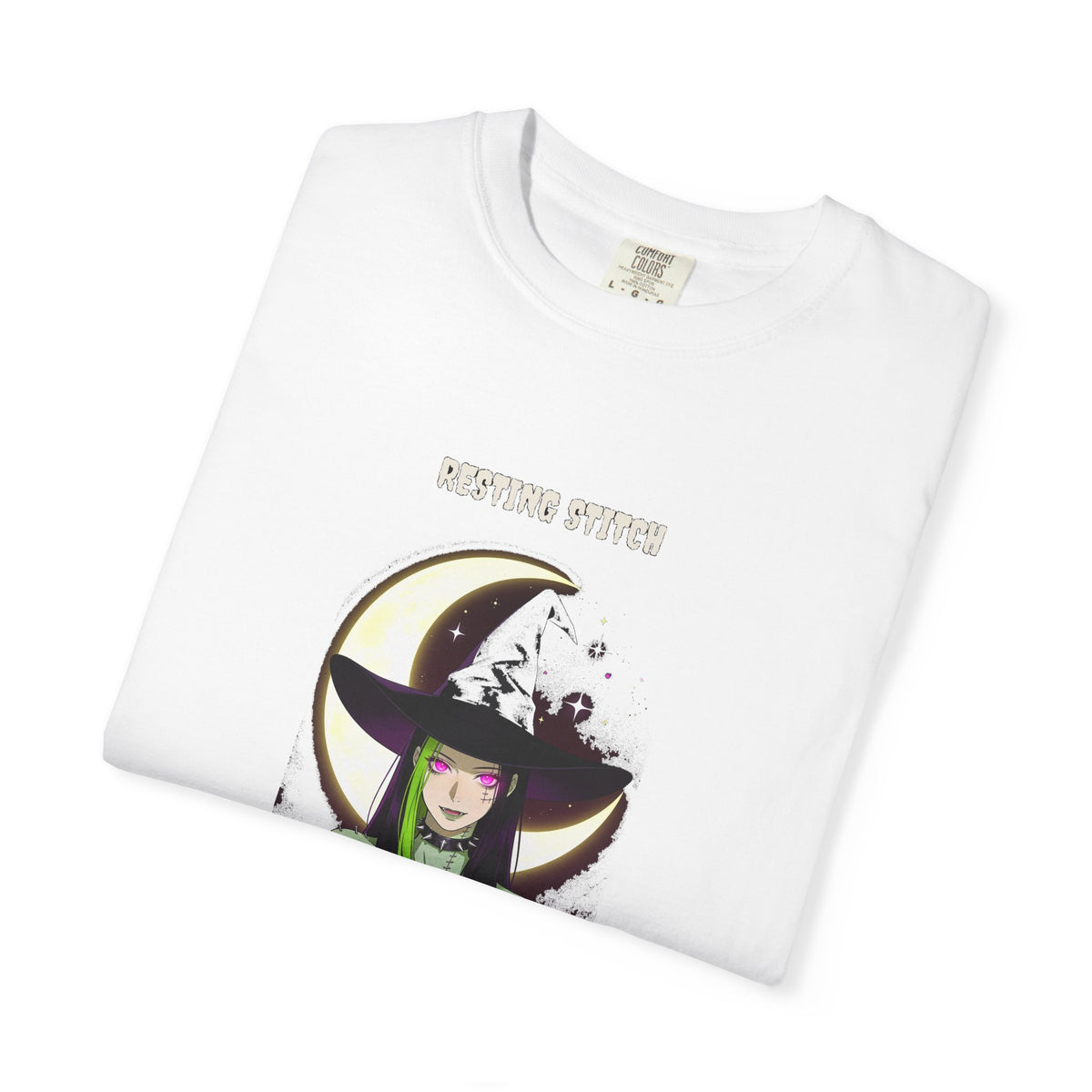 Resting Stitch Face - White folded